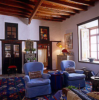 图案,地毯,空,木质,地板,客厅