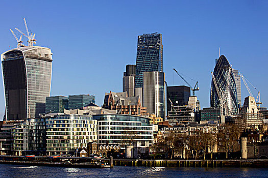 建筑,金融区,城市,伦敦