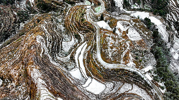 重庆酉阳,立春瑞雪兆丰年