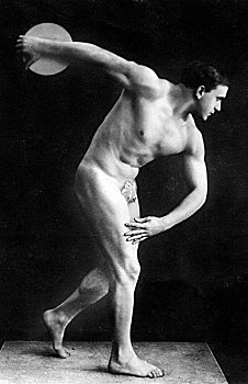 竞技,裸露,铁饼,掷,古希腊,雕塑,艺术家,20世纪20年代,精准,位置,未知,德国,欧洲