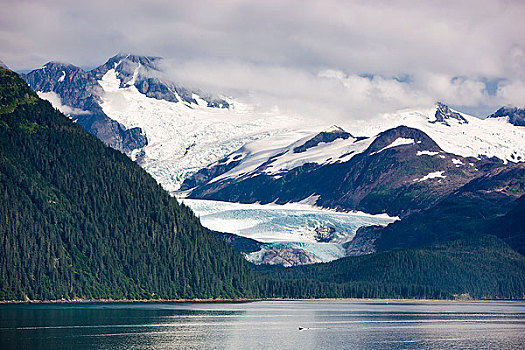 冰河,通道,运河,阿拉斯加