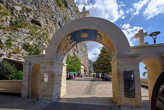 入口,塞尔维亚,东正教,寺院,省,黑山,欧洲