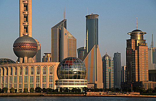 中国,上海,浦东,天际线,摩天大楼,商务区