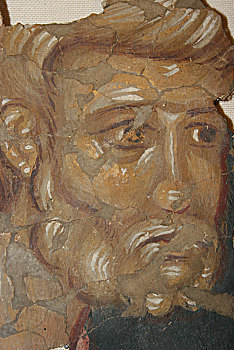 门徒,14世纪,艺术家,古老,俄罗斯,壁画