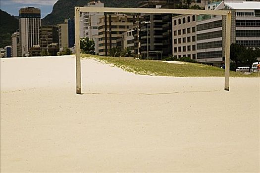 球门,海滩,巴西