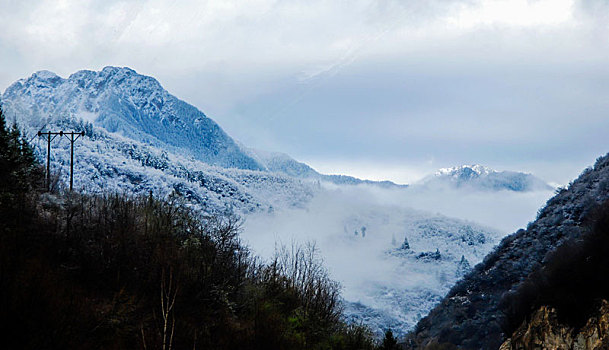 九寨沟,松潘雪景