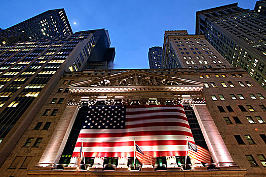 纽约股票交易所,金融区,下曼哈顿,纽约,美国