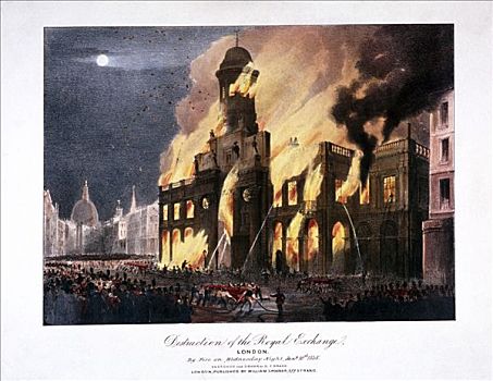 皇家,火,伦敦,1838年,艺术家