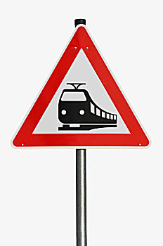交通,标识,危险标志,铁路