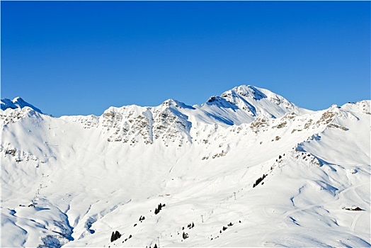 高山滑雪,区域