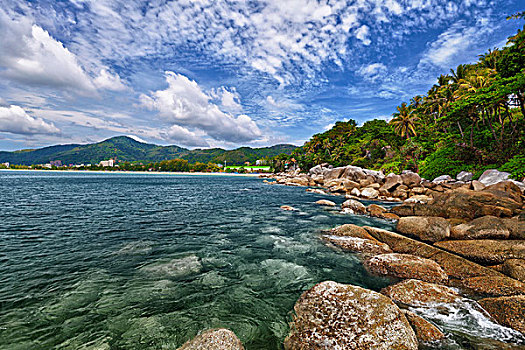 热带,风景,卡隆海滩,泰国,普吉岛