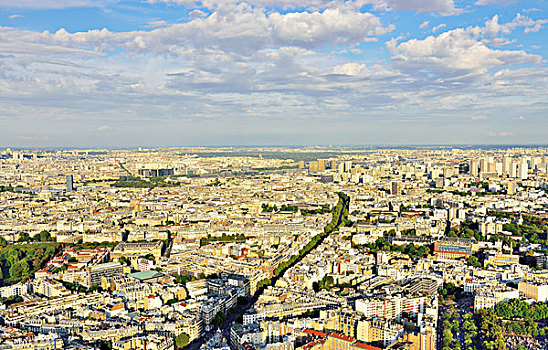 东北方,城市,风景,旅游,蒙帕尔纳斯,眺望台,巴黎,法国,欧洲