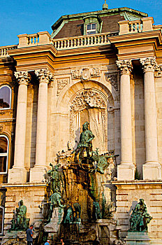 匈牙利,布达佩斯,特写,建造,19世纪,房子,国家美术馆,文化,中心
