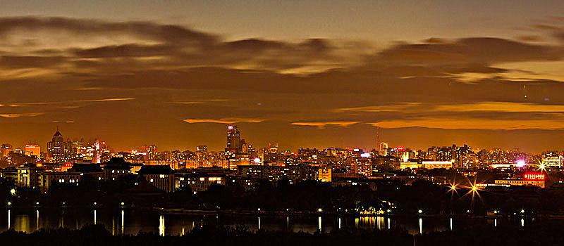 北京都市城建夜景风光