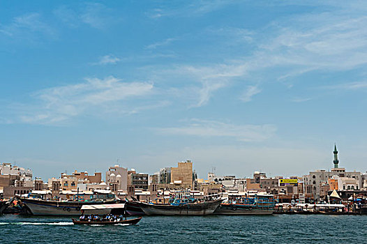 城市,水岸,迪拜,阿联酋