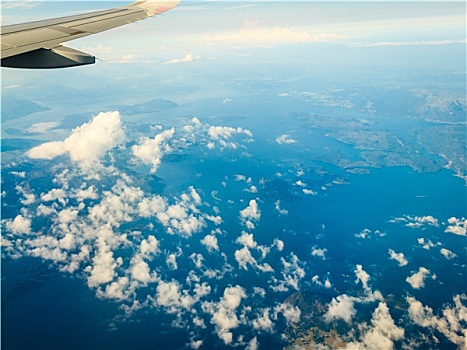 风景,飞机,飞跃,挪威
