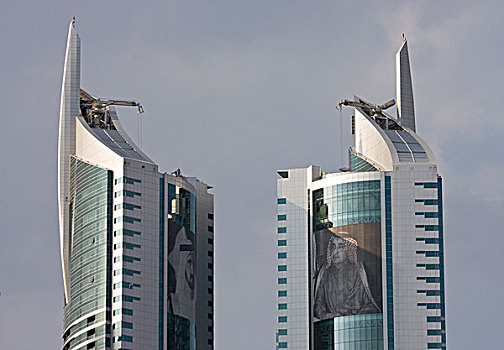阿联酋,迪拜,码头,塔,图像,户外