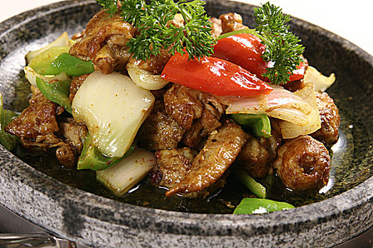 石锅咖喱鸡