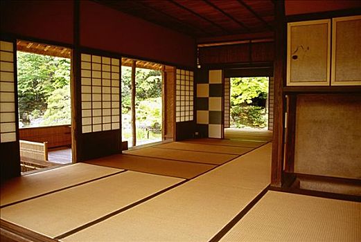 室内,房间,皇家,别墅,京都,日本