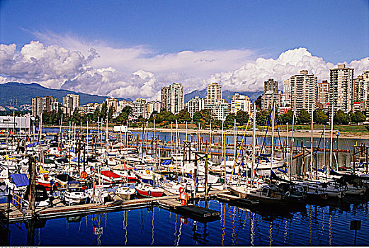 码头,福尔斯湾,温哥华,不列颠哥伦比亚省,加拿大