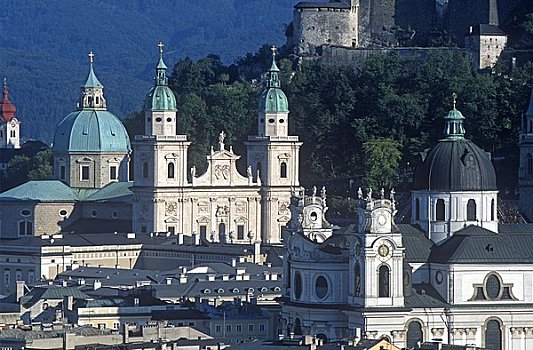 大教堂,城市,萨尔茨堡,奥地利