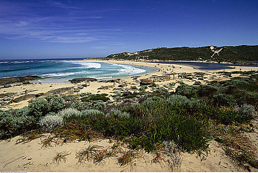海滩,玛格丽特河,西澳大利亚