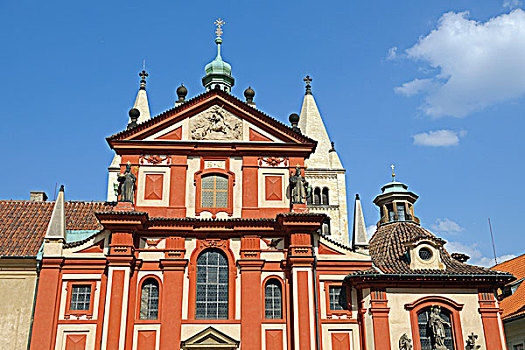 大教堂,布拉格城堡,拉德肯尼,布拉格,波希米亚,捷克共和国,欧洲
