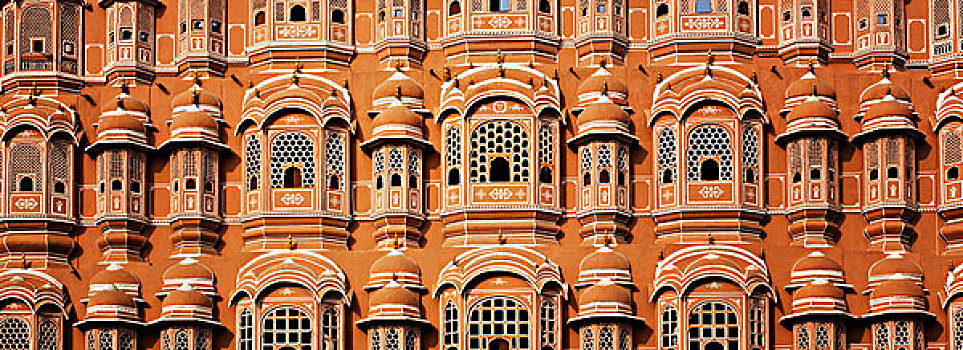 窗户,宫殿,风之宫,斋浦尔,拉贾斯坦邦,印度