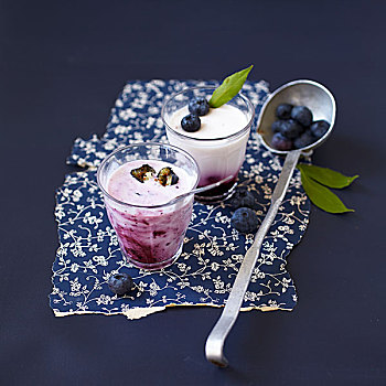 蓝莓,酸奶