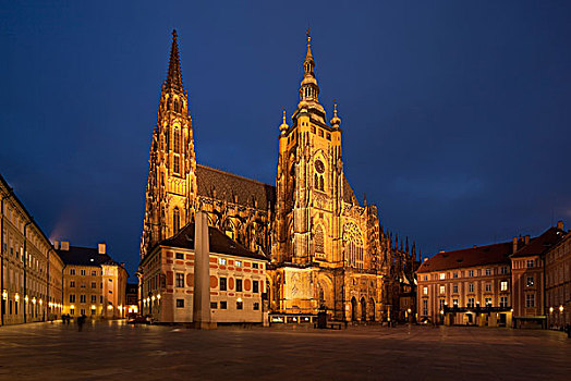 夜景,布拉格,捷克共和国