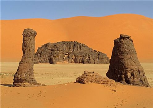 阿尔及利亚,撒哈拉沙漠,阿杰尔高原,顶峰