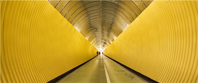 黄色,隧道