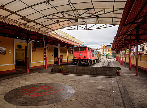 列车,火车站,钦博拉索省,省,厄瓜多尔,南美
