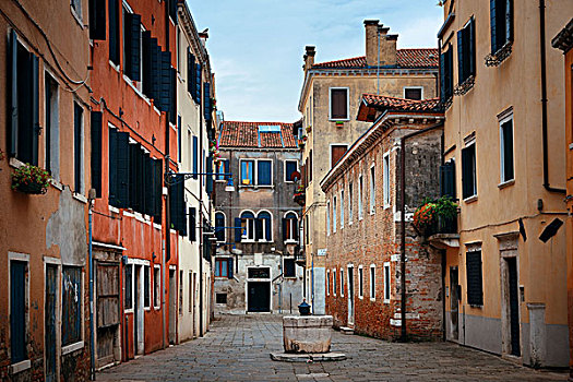 院落,古建筑,威尼斯,意大利