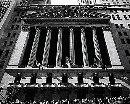 纽约股票交易所,证券交易所,建筑,曼哈顿,金融区,纽约,美国