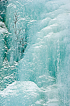 冰瀑,罗布森山省立公园,不列颠哥伦比亚省,加拿大