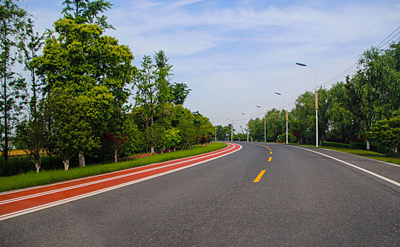 路,道路素材,绿道