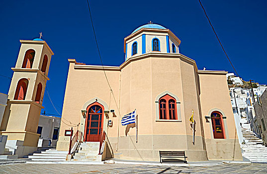 教堂,岛屿,希腊,欧洲