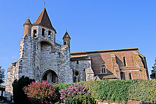 法国,加仑河,教堂