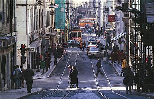 购物街,里斯本,葡萄牙,欧洲