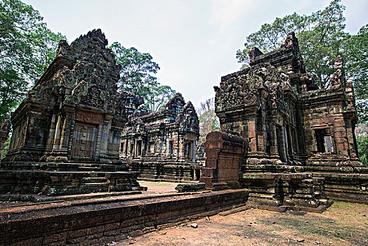 周萨神庙柬埔寨暹粒吴哥