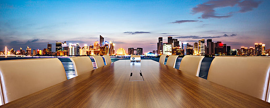 会议桌,现代,城市