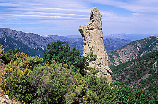 岩石构造,山峦,靠近,萨丁尼亚,意大利,欧洲