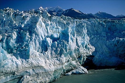 冰河,峡湾,阿拉斯加,东南部,夏天,景色