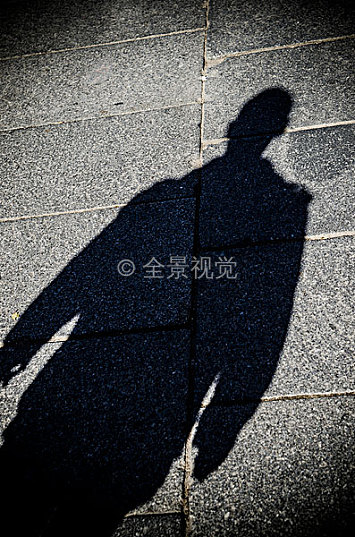 影子,男像,人行道,柏林,德国_高清图片_全景视觉