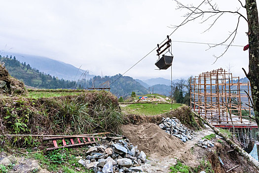 建筑,新房,山,乡村