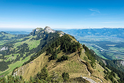 风景,地质,山,小路,阿彭策尔,阿尔卑斯山,瑞士,欧洲