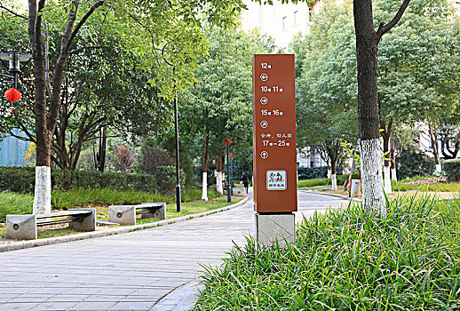 指示牌,公园,绿化,警示,提示,指示,标语,城市管理