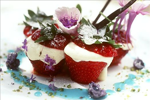 草莓,马斯卡朋乳酪