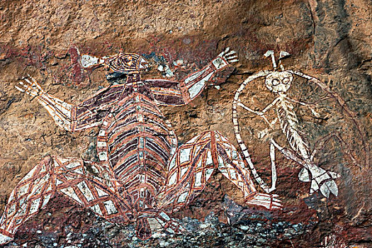 土著,岩石艺术,危险,左边,右边,闪电,男人,卡卡杜国家公园,澳大利亚